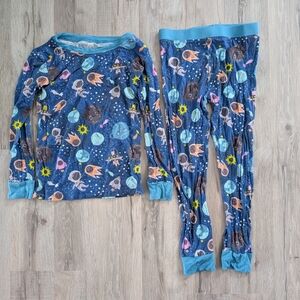 Little Sleepies Blue Space Kids Pajamas